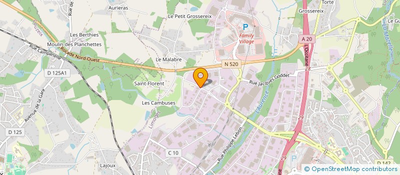localisation de l'entreprise BARTHELEMY ET FILS à LIMOGES