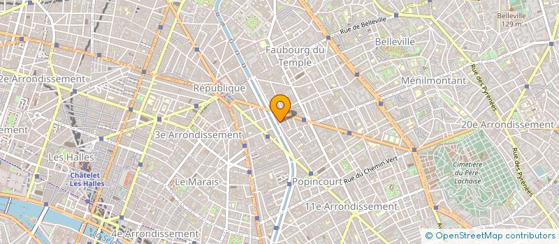 localisation de l'entreprise BARTHELEMY GRINO ARCHITECTES à PARIS