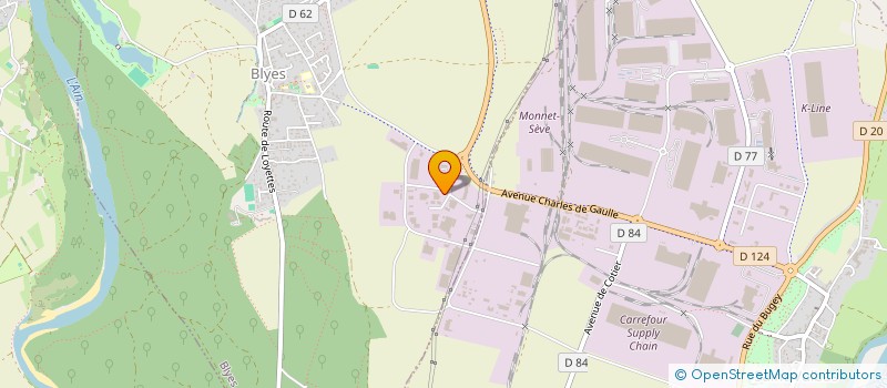 localisation de l'entreprise BARTHELEMY TRANSPORT LOCATION  BLYES