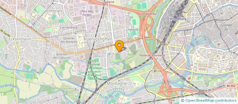 localisation de l'entreprise BARTHELET  GANGLOFF  STRASBOURG