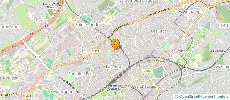 localisation de l'entreprise BARTHOD IMMOBILIER  BESANCON