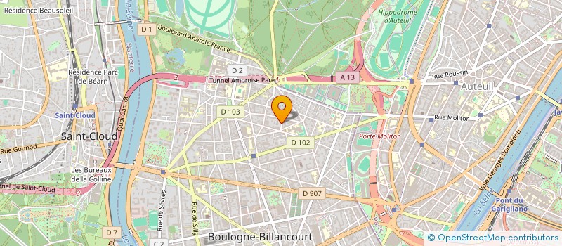 localisation de l'entreprise BARTHOLDI PATRIMOINE à BOULOGNE-BILLANCOURT