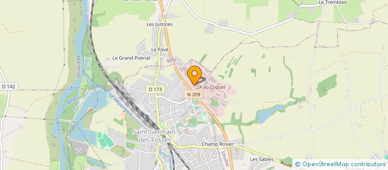 localisation de l'entreprise BARTOIS à SAINT-GERMAIN-DES-FOSSES