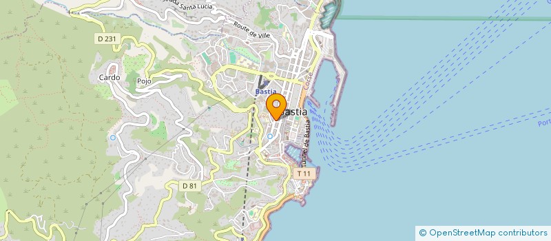 localisation de l'entreprise BARTOLI AMEUBLEMENTS à BASTIA