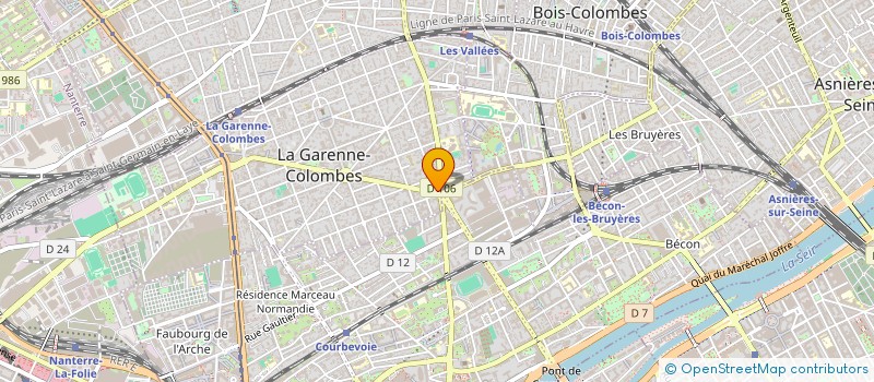 localisation de l'entreprise BARTON ALAIN ET DANIELLE à LA GARENNE-COLOMBES
