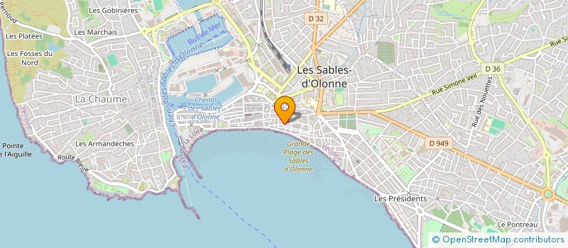 localisation de l'entreprise BARTONN' à LES SABLES D'OLONNE