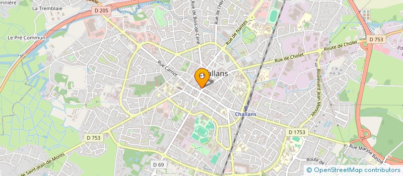 localisation de l'entreprise BARTOPTY à CHALLANS