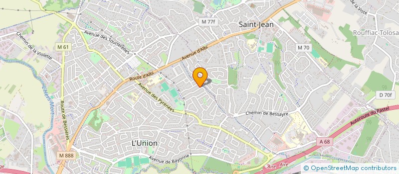 localisation de l'entreprise BARVAUX INVEST à L'UNION