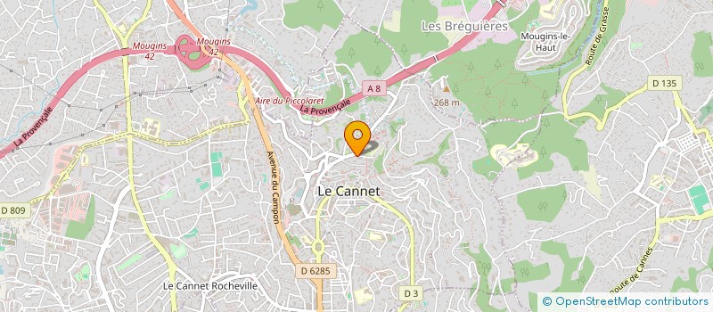 localisation de l'entreprise BARY à LE CANNET