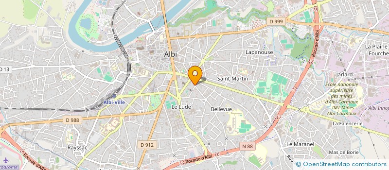 localisation de l'entreprise BARY INVEST  ALBI