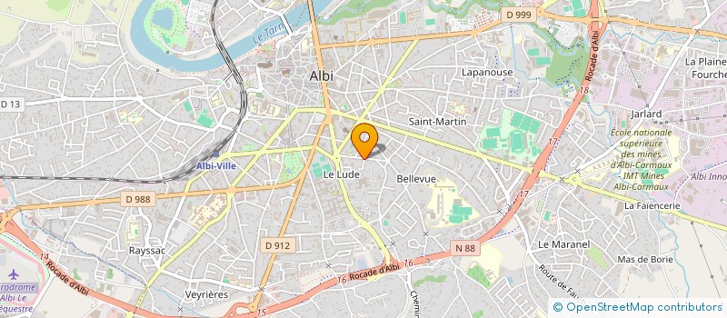 localisation de l'entreprise BARY-JAMMES à ALBI