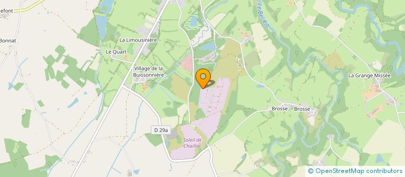 localisation de l'entreprise BARYTINE ET MINERAUX à CHAILLAC