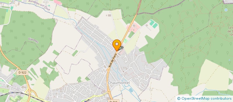 localisation de l'entreprise BARYTON  CHAUMONTEL