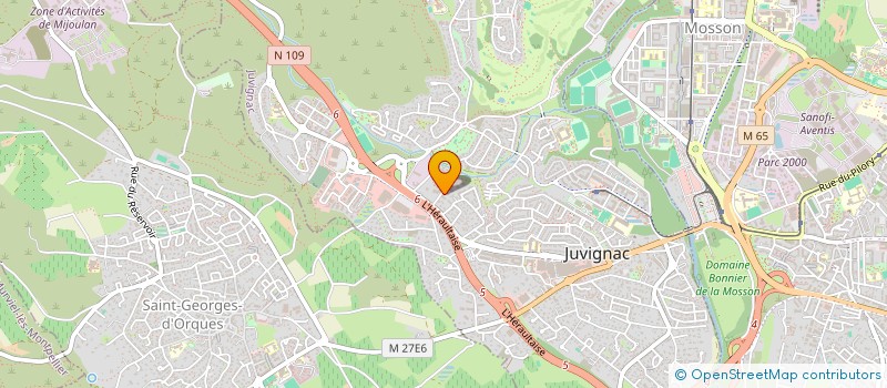 localisation de l'entreprise BARZ  JUVIGNAC