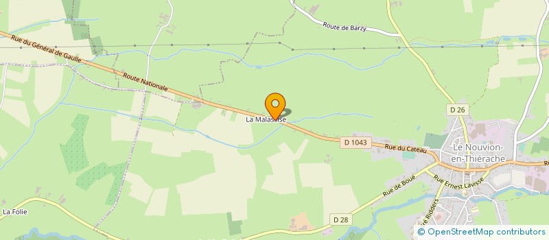 localisation de l'entreprise BARZIENNE  BARZY-EN-THIERACHE