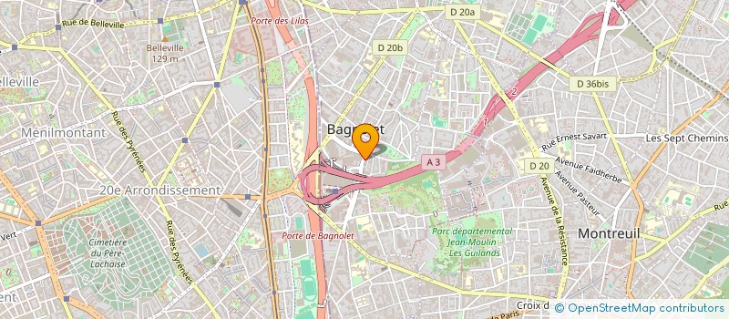 localisation de l'entreprise BARZILIGHT MOBILIER à BAGNOLET
