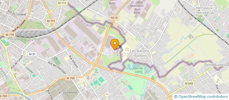 localisation de l'entreprise BAS CHEMIN  WATTRELOS