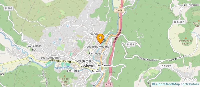 localisation de l'entreprise BAS GRESILLES à LODEVE