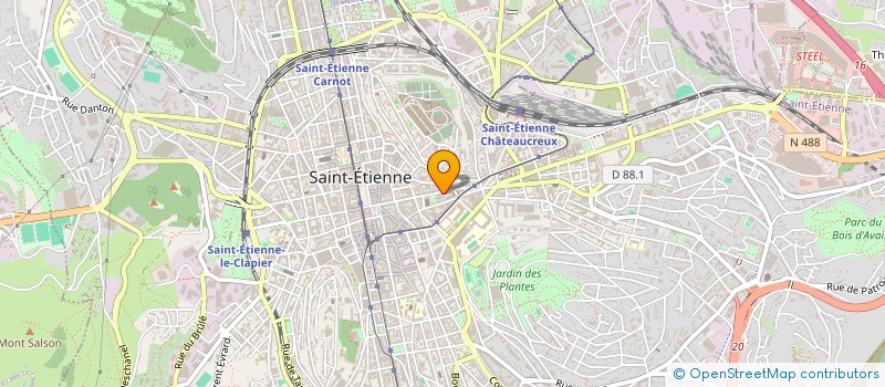 localisation de l'entreprise BAS PRIX à SAINT-ETIENNE