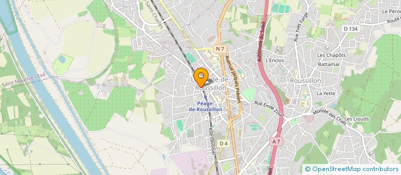 localisation de l'entreprise BASAGAC  LE PEAGE-DE-ROUSSILLON