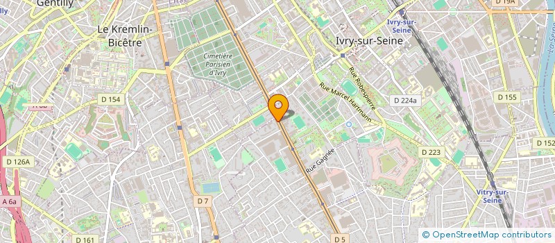localisation de l'entreprise BASAK à VITRY-SUR-SEINE