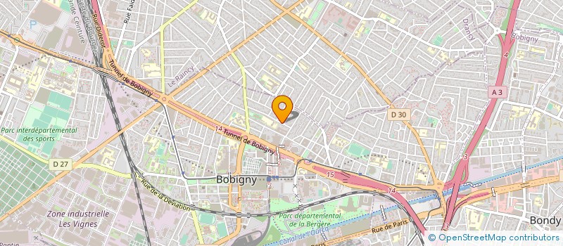 localisation de l'entreprise BASAK  BOBIGNY