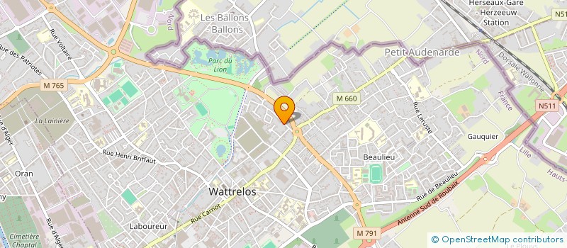 localisation de l'entreprise BASALT à WATTRELOS