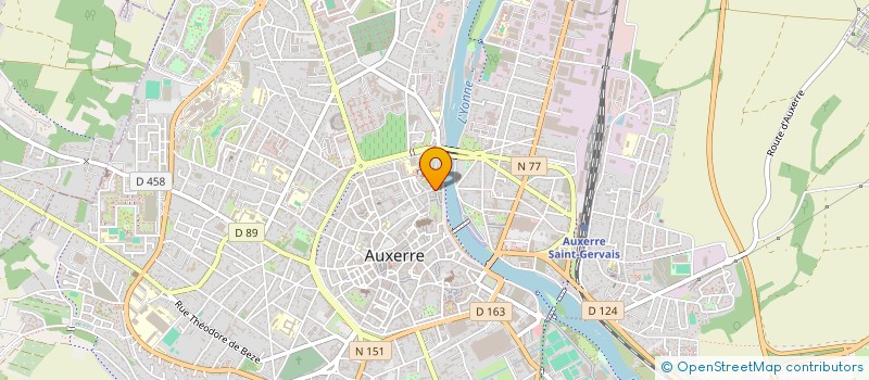 localisation de l'entreprise BASALTE à AUXERRE