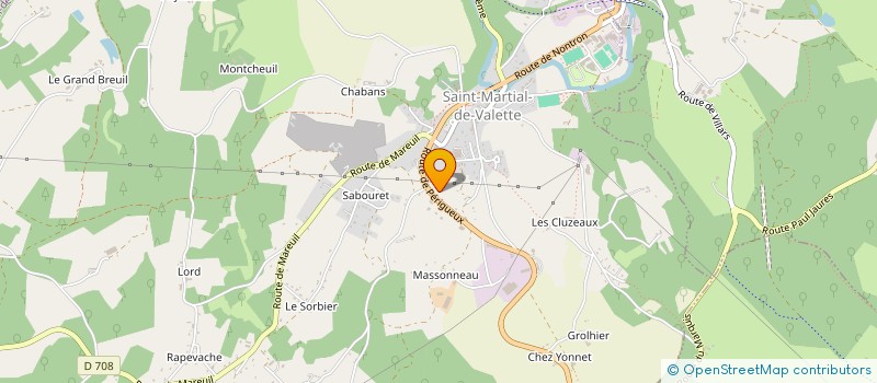 localisation de l'entreprise BASBAYON GENIE ELECTRIQUE à SAINT MARTIAL DE VALETTE