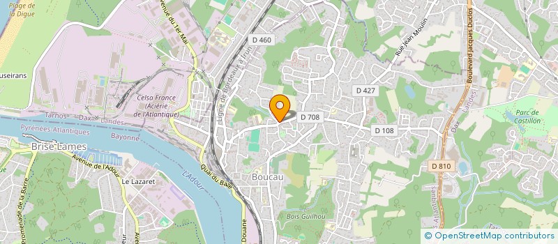 localisation de l'entreprise BASCO CHAUFFAGE  BOUCAU