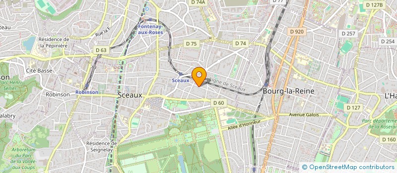 localisation de l'entreprise BASCOU                        RENE à SCEAUX