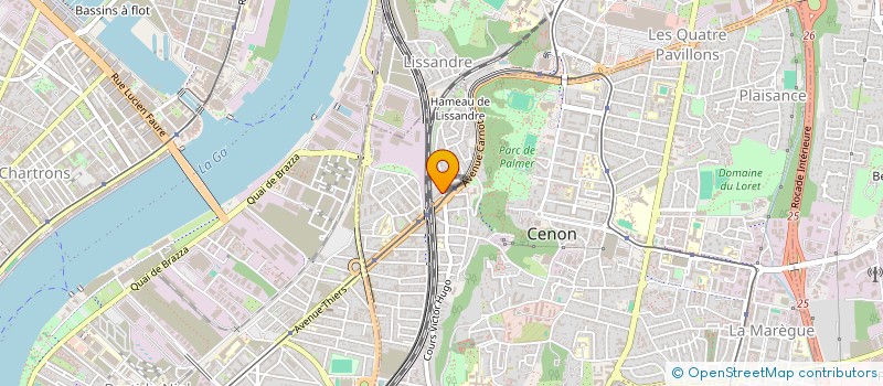 localisation de l'entreprise BASCOUERT LAGABARRE  CENON