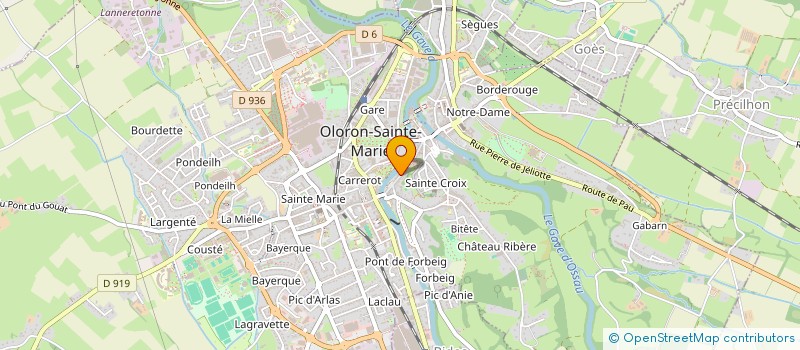 localisation de l'entreprise BASCOUTE  OLORON-SAINTE-MARIE