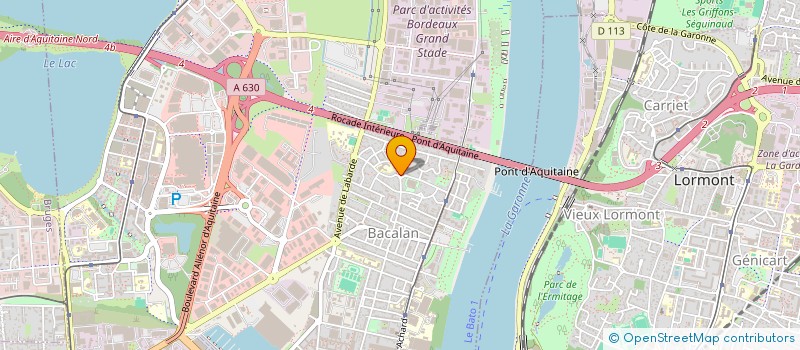 localisation de l'entreprise BASE 2 VIE  BORDEAUX