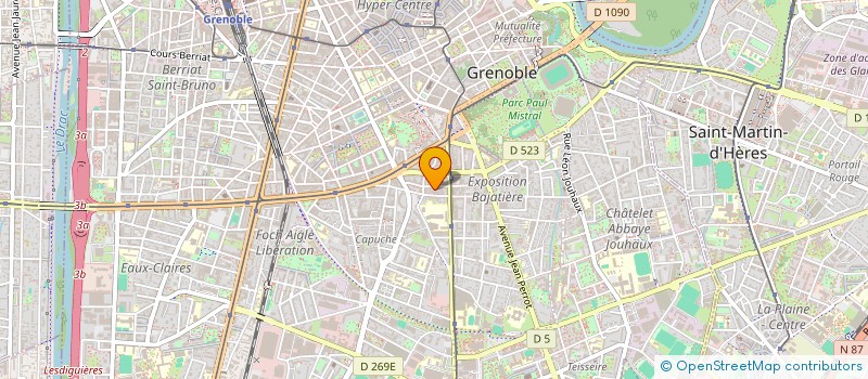 localisation de l'entreprise BASE 38 à GRENOBLE