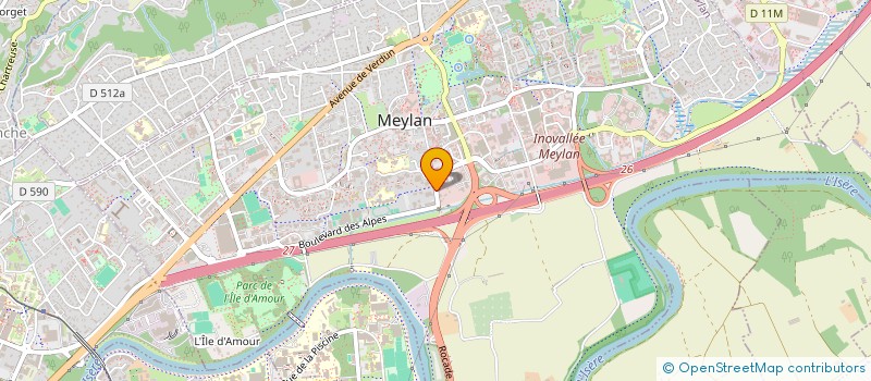 localisation de l'entreprise BASE 6 à MEYLAN