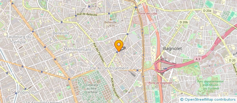 localisation de l'entreprise BASE BOULANGERIE PELLEPORT  PARIS