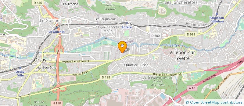 localisation de l'entreprise BASE & CO à VILLEBON-SUR-YVETTE