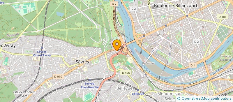 localisation de l'entreprise BASE DE DONNEES APPLIQUEES à SEVRES
