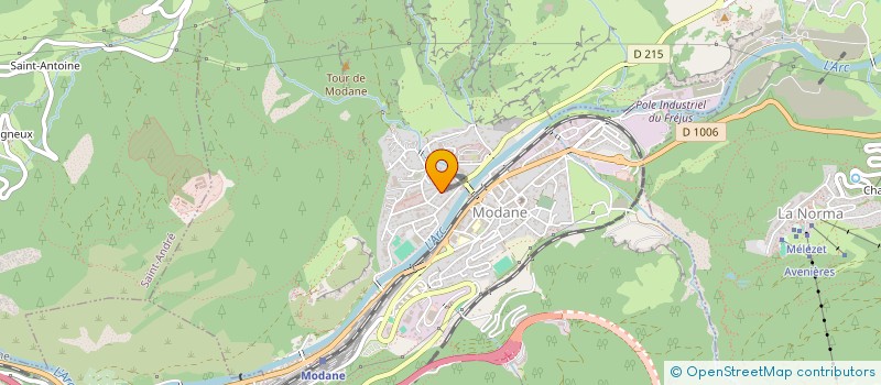 localisation de l'entreprise BASE DE LOISIRS  VAL-CENIS