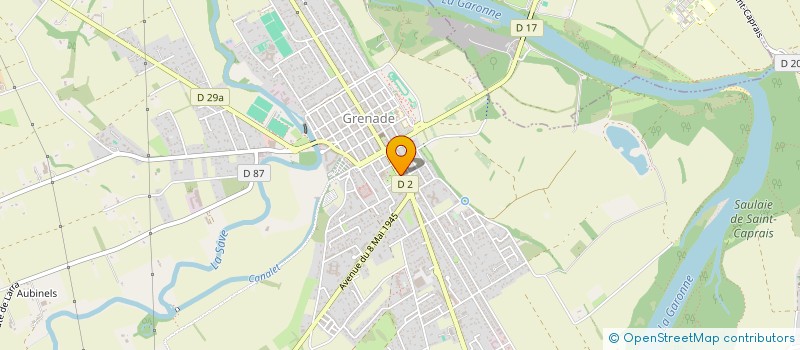 localisation de l'entreprise BASE DE RANDONNEE NAUTIQUE SAVE GARONNE  GRENADE