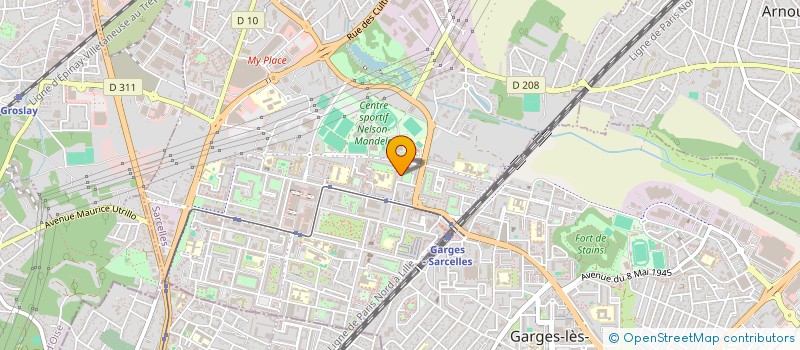 localisation de l'entreprise BASE DES AMIS  SARCELLES