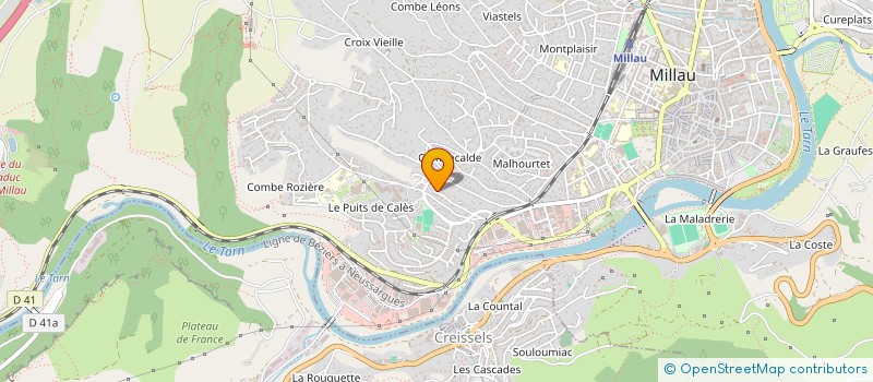 localisation de l'entreprise BASE EVOLUTION  MILLAU