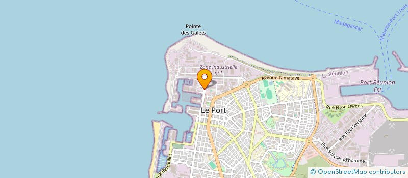 localisation de l'entreprise BASE NAUTIQUE DES MASCAREIGNES  LE PORT