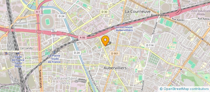 localisation de l'entreprise BASEMENTHE  AUBERVILLIERS