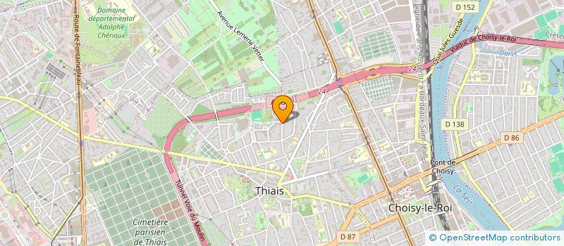 localisation de l'entreprise BASF  THIAIS