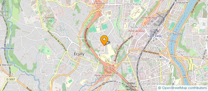 localisation de l'entreprise BASF AGRICULTURAL SOLUTIONS FRANCE SAS  ECULLY