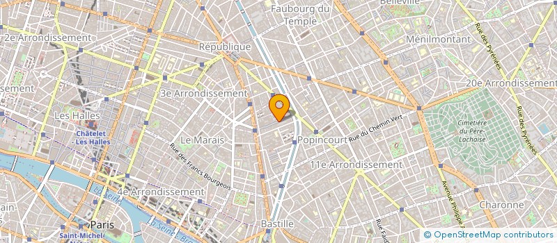 localisation de l'entreprise BASFROI ATELIERS à PARIS