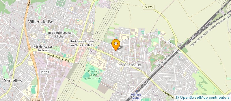 localisation de l'entreprise BASHIR IMMO  VILLIERS-LE-BEL