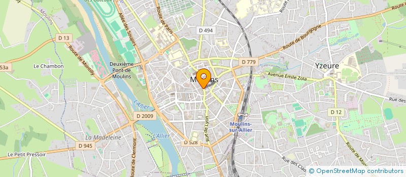 localisation de l'entreprise BASIC  MOULINS